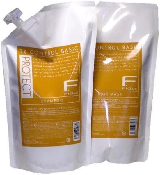 

Fiole F Protect Shampoo Basic 1000ml Mask Basic 1000g Refill Set 2 Packs