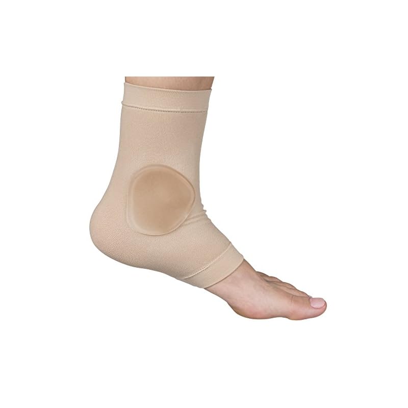 ZenToes Ankle Bone Protection Socks, Ankle Sleeves with Gel Pads, for Boots, Skates, Splints, and Braces - 1 Pair