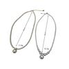 French Flash Diamond Millet Bead Pendant Necklace Female Elegant Collarbone Chain Temperament High-End Neck Chain