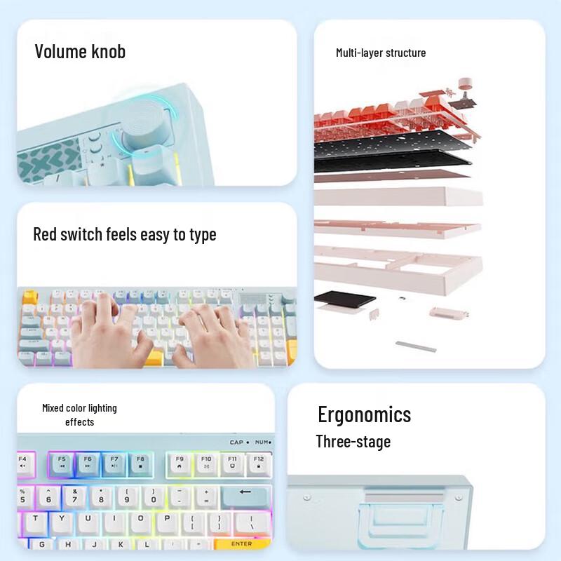 Lenovo Xiaoxin K2 Wired Gaming Keyboard and Mouse Combo