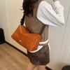 Vintage Women Handbags Soft Leather Shoulder Bag Simple Casual Ladies Messenger Bags High Quality Female Underarm Tote Bag