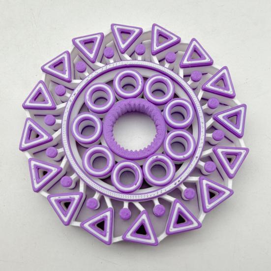 1/2 ks 3D tištěný Fidget Spinner Hračka Úleva od stresu Úzkost Děti Dospívající Dospělí Gyroskop na konečky prstů Přenosná Cestovní Senzorická Rotující Hračka