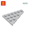 Non-Toxic 50Pcs/Lot 48205 4X6 Wedge Right Plate Building Blocks Moc Classic Accessories Compatible With Brick Toys Children Gift Box