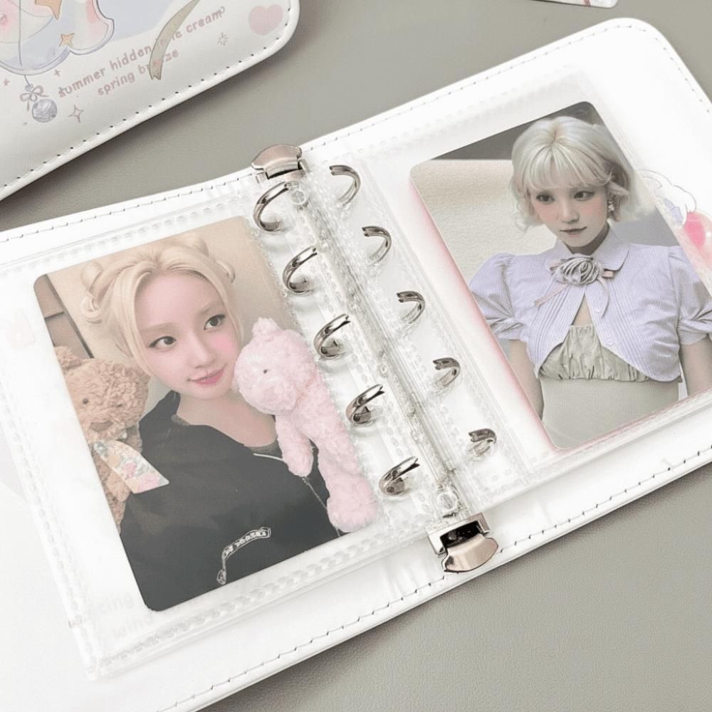 Leather Cover Card Book Portable Idol Card Storage Book Polaroid Photo Album Card Photo Collection
