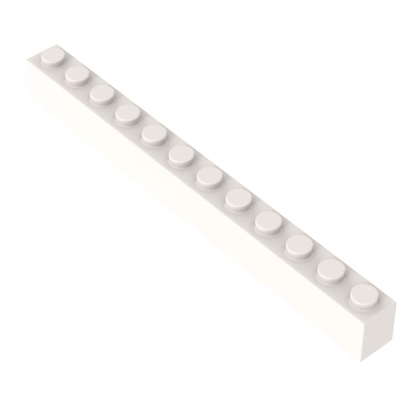 High-Quality [Funbrick] High-Quality 10/30/50Pcs High-Quality 1X12 Construction pieces High-Quality Educational High-Quality Creative Self-assembly 10PCS