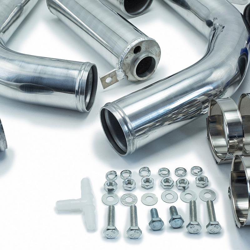 Intercooler Piping Kit with Silicone Hoses & T-Bolts for 08-11 Subaru WRX STi