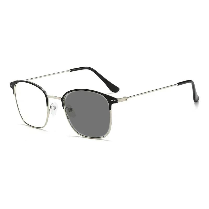 New Trend Photochromic Glasses Fashion Color Changing Lens Retro Optical Eye Protection for Men Women Outdoor