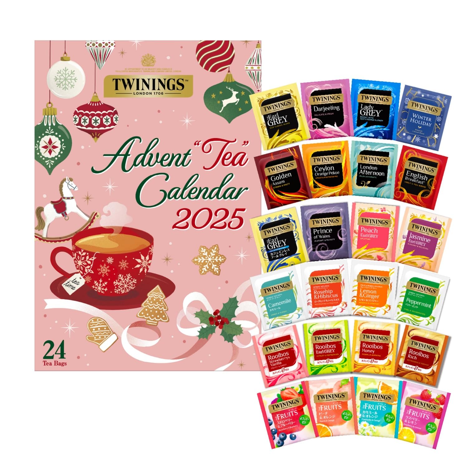 

Время Адвент-календарь чая Twinings 2025 24 пакетика [Ограниченное предложение]