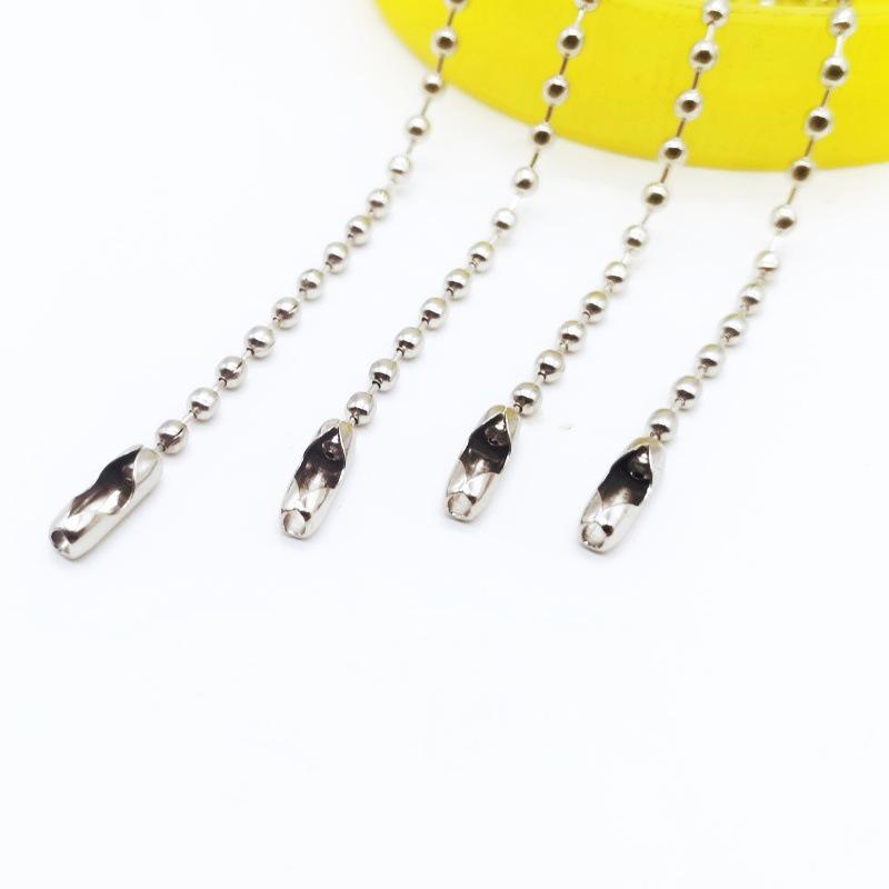 Metal Ball Bead Chain for DIY Nameplates, Jewelry, Toys & Keychains
