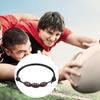 20Pcs Sports Ball Bracelets Soccer Baseball Rugby Beads Bracelets Adjustable Wax Cord Inspirational Sports Ball
