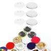 100 Sets Blank Button Badge Parts Set for Button Making Machine   Round Shape Rustproof Button Making Supplies
