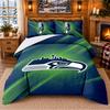 Tištěný 3dílný povlak na peřinu a polštářky Vzor Seattle Seahawks Pro výzdobu ložnice