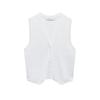 Spring New All-Matching Slimming Inner Bottoming Shirt Sleeveless V Neck Knitting Stripes Vest 3519032