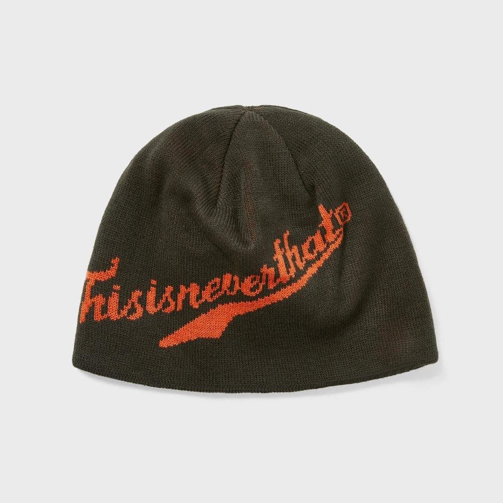Эта Шапка-бини без отворота с логотипом ThIs Is Never That Цвет Оливковый F