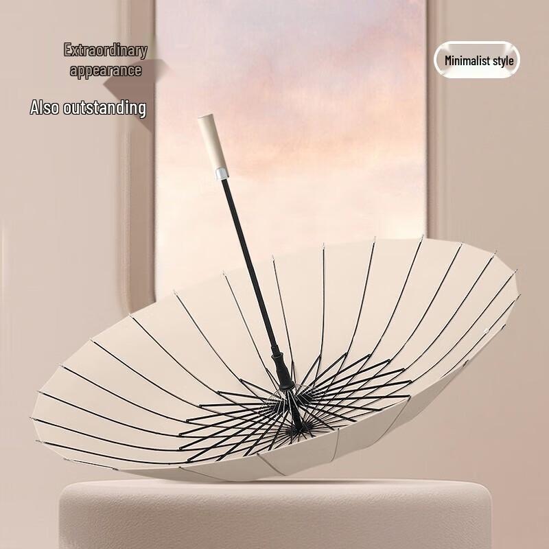 Maydu 24-Rib Oversized Automatic Straight Umbrella