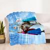 Frozen Adventure Blanket Comfortable Great for Picnics Seaside Bedding for All Seasons Warmthful Decor Gift for Travel Home Birthdays