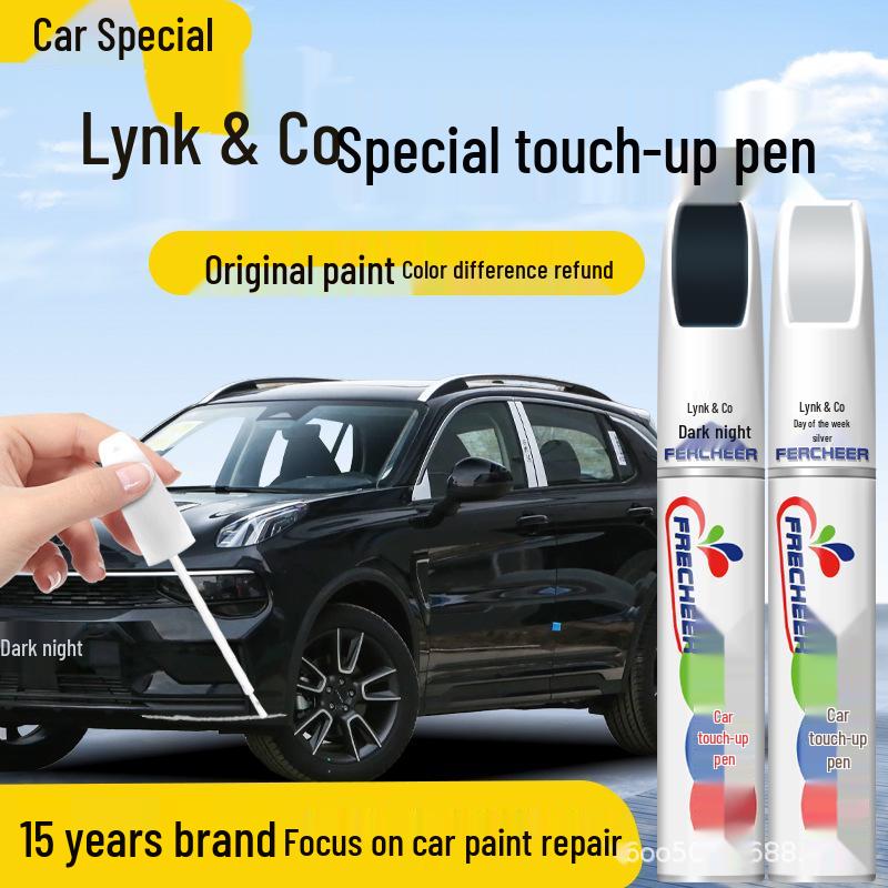 

Lynk & Co Car Paint Touch-Up Pen: 03 Black, 06 Gray, 08 Yari Silver – Car-Specific Scratch Repair. Single Paint Pen + Sandpaper