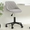 Day and Night - Day and Night Light Gray Velvet Swivel Office Chair