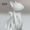 Hollow Cat Decoration 3D Printed Figurine, Modern Black White Kitten Statue, Shape Figurine Artistic Animal Sculpture Desk Decoration, Gift for Lovers