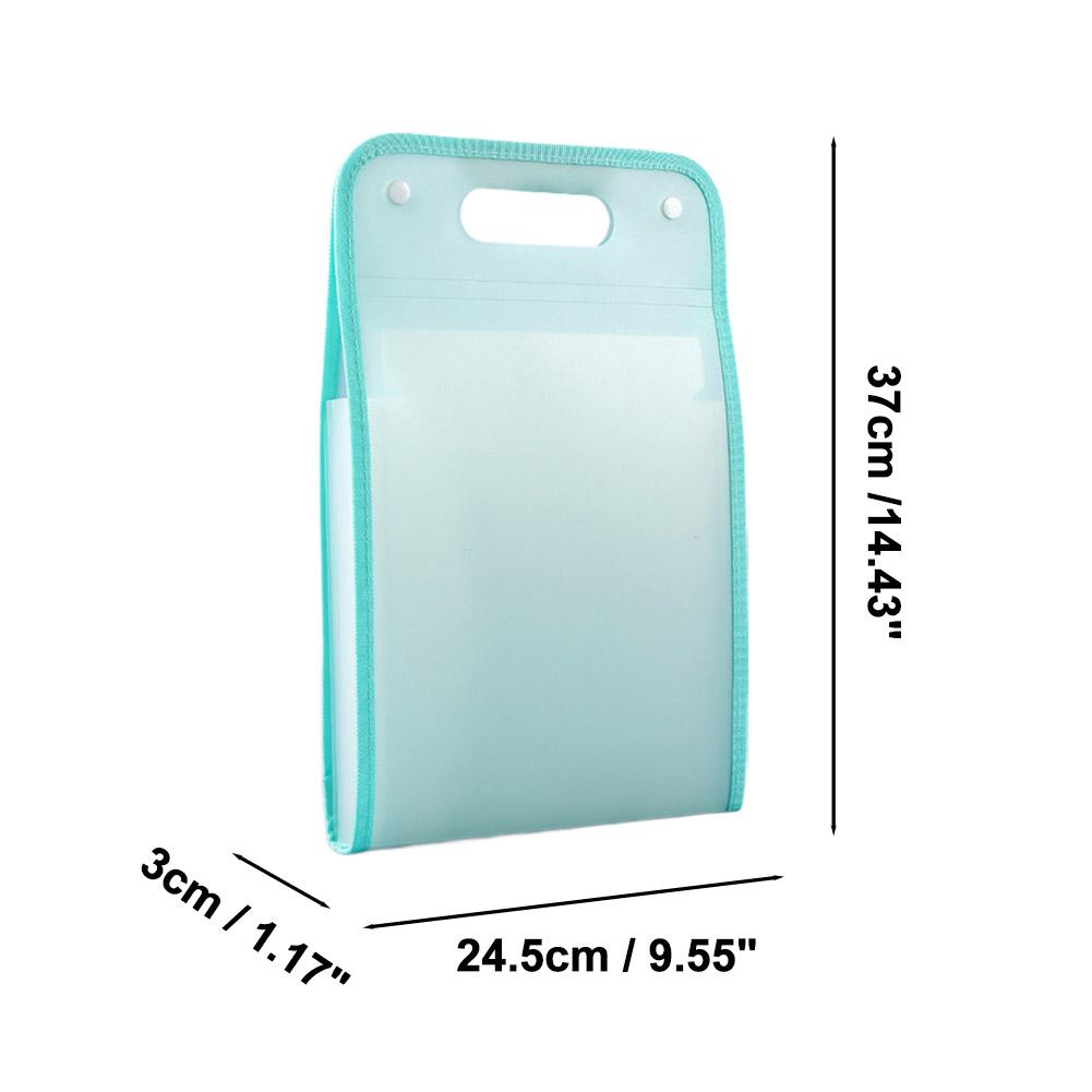 Portable A4 Letter Size Macaron Color Accordian Document Organizers in Pocket File Folders for Classroom Paper File Folder