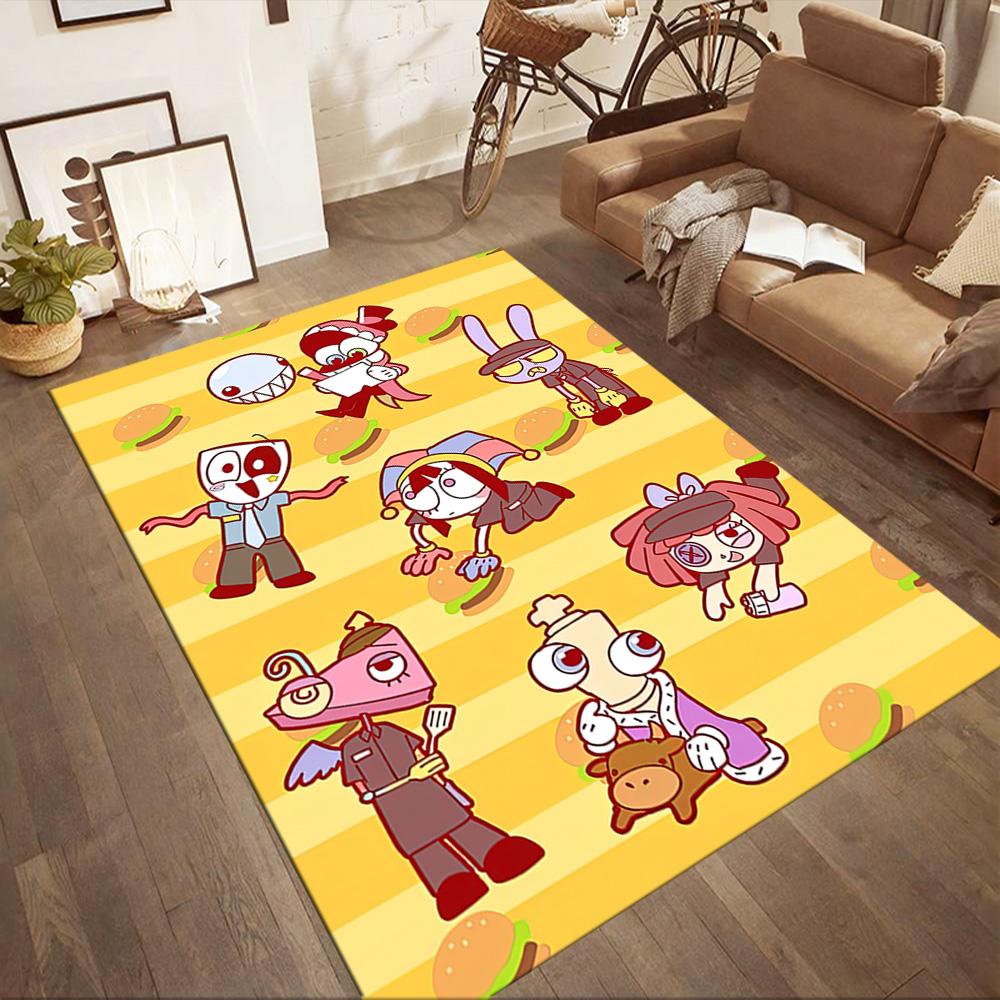Digital Circus Area Rug Suitable For Outdoor Game Room Dormitory Study Room Antislip Rug Anime Office Decor Best For Christmas