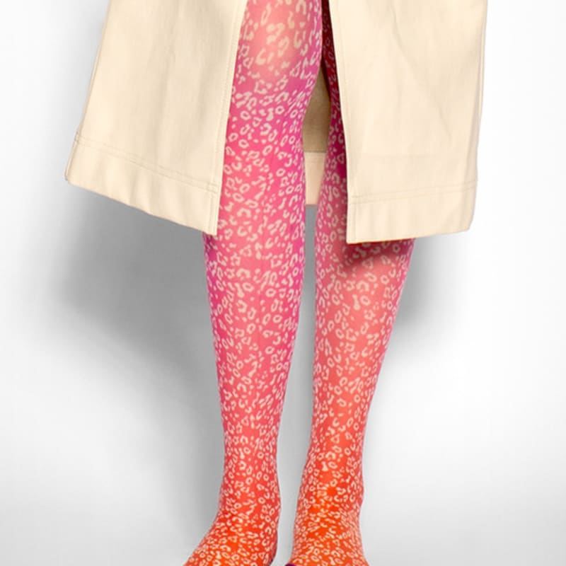 

Романтические тигровые леопардовые рубиновые чулки до колена Free