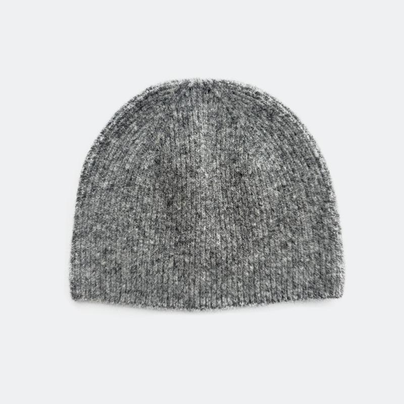 Solid Unisex Beanie Autumn Winter Wool Blends Soft Warm Knitted Cap Men Women Skullcap Hats Gorro Ski Caps Cold Proof Beanies