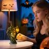 Dark Gothic Style Horror Melancholy Female Statue Table Lamp, Horror Atmosphere, Personalized Fashion Table Lamp Ornament