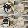 Girl School Backpack College Style Lightweight Nylon With Large Capacity For Teens