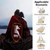 Salernitana 1919 Crest Design Flannel Blanket, Soft Polyester, Modern Design, All-Season for Camping, Travel, Gifts for Holidays or Birthdays