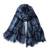 Fashion Plaid Cotton Linen Men Scarves Autumn Winter Warm Men'S Scarf Short Tassel Bufanda Male Accessories Pashmina Shawl