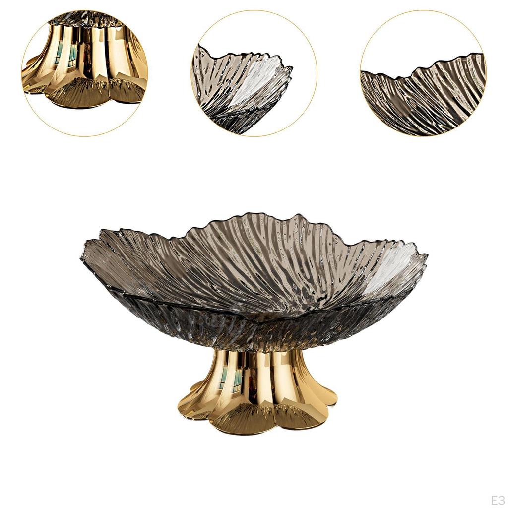 Fruit Bowl with Pedestal, Tray, Practical And Portable, Modern Centerpiece for Storing Snacks,