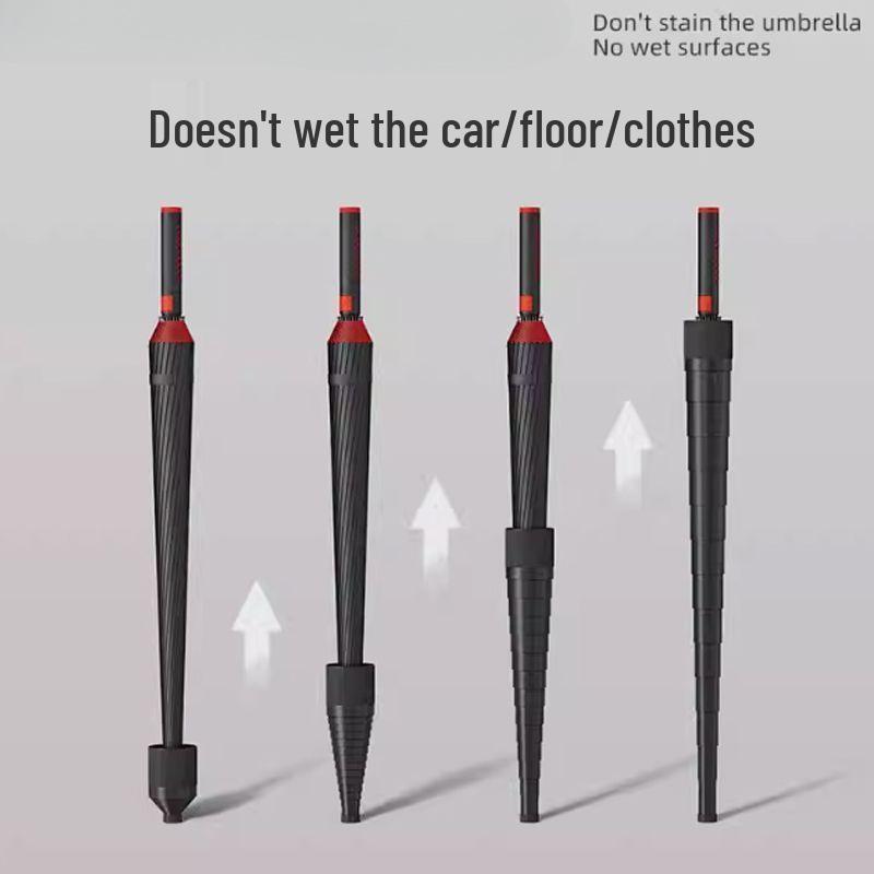 Windproof Waterproof Golf Umbrella for Three - Unisex Black Semi-Automatic with UV Protection