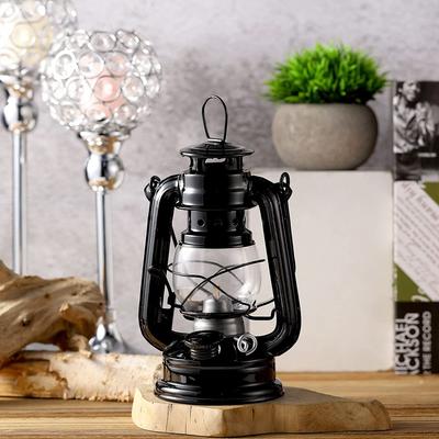 19 cm Retro Vonkajšia Kempingová Petrolejová Lampa Prenosná Lucerna Bronzovej Farby Olejová Lampa