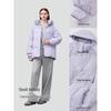 Bingjie Women's Short Hooded 95% White Duck Down Jacket
