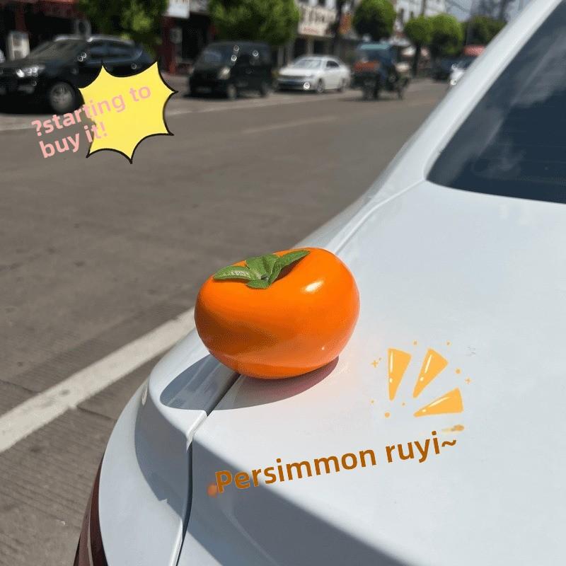 Simulation Apple Fruit Car Ornaments Car Center Console Safety Ornaments Interior and Exterior Christmas Ornaments