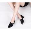 Cowhide Breathable Hole Shoes Women Mid Heeled Sandals Spring Elegant Stylish Shoes Wedding Banquet Trendy Shoes