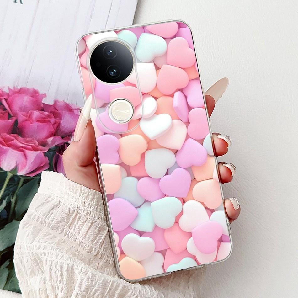 For Vivo S20 Elegant Floral Butterfly Phone Case For Vivo S20 V2429A Soft Silicone TPU Cases
