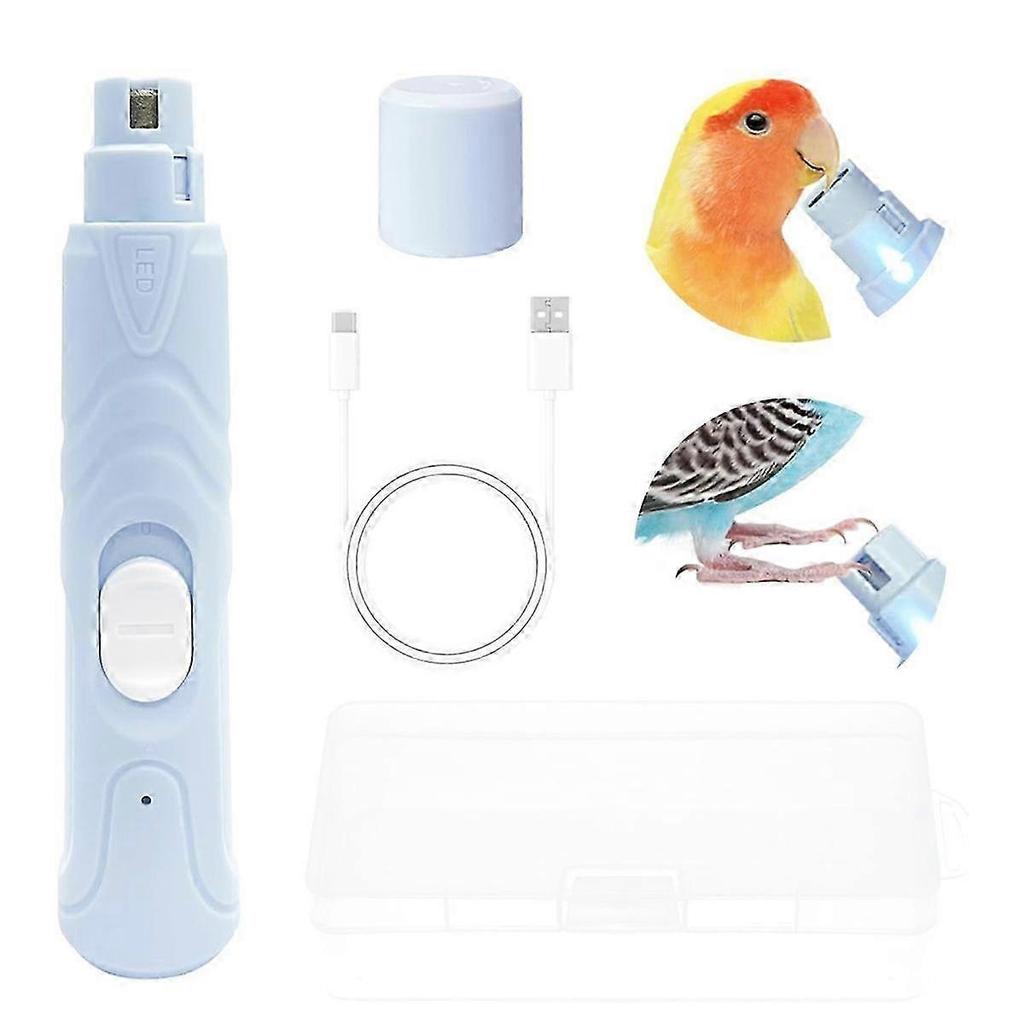 Silent Beak & Nail Grinder for Birds Pet Parrot Nail Care Tool File Trimmer