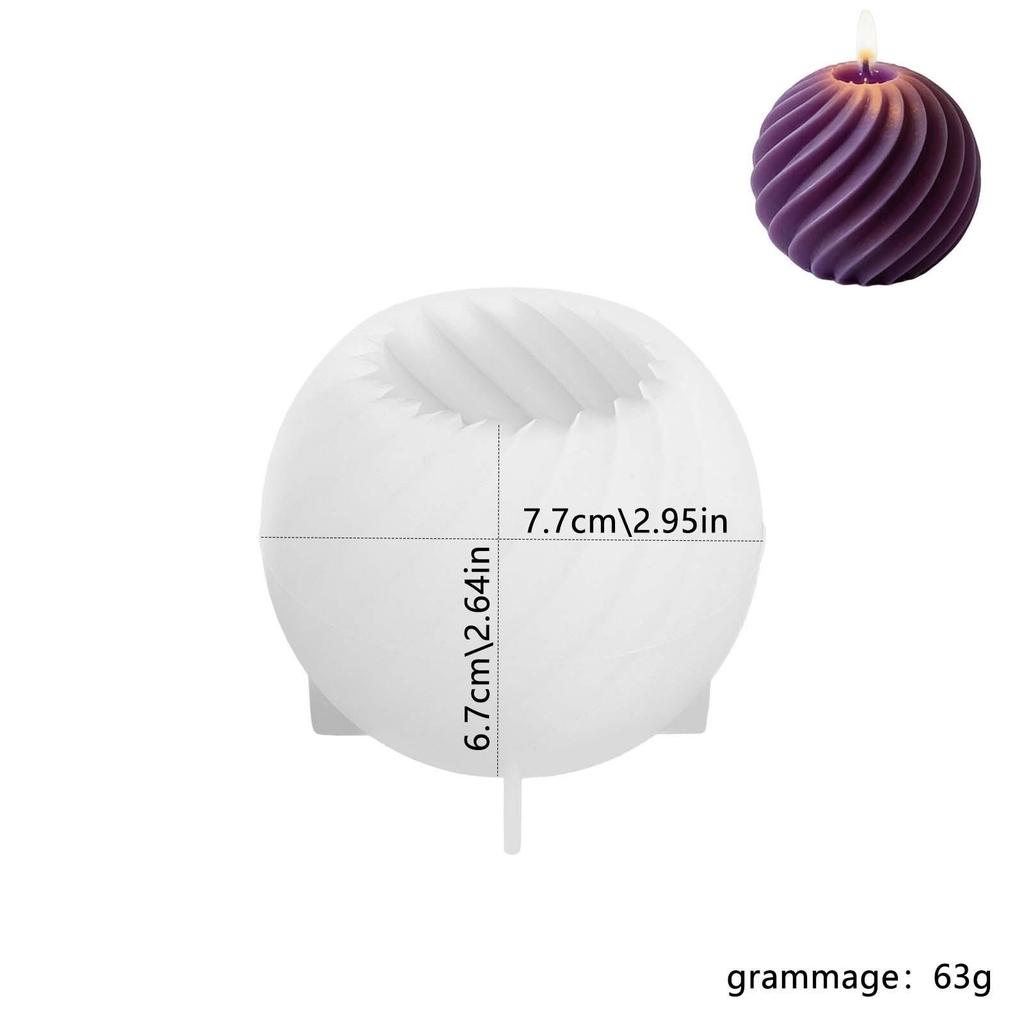 DIY Geometric Origami Ball Candle Mold - Aromatherapy & Plaster Ornament Silicone 