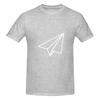 White Paper Plane Aeroplane Airplane Glider Lightweight Tshirt Commuting Casual Antistatic Basic Tee