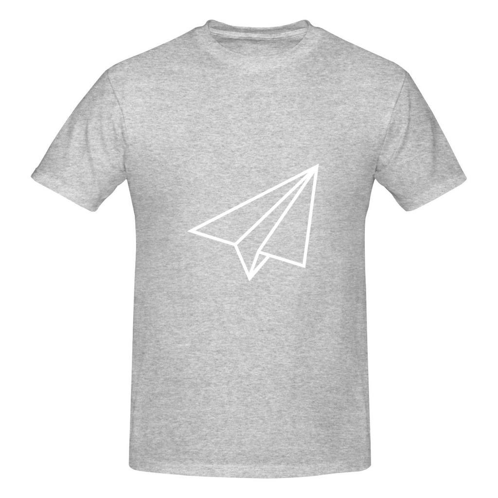 White Paper Plane Aeroplane Airplane Glider Lightweight Tshirt Commuting Casual Antistatic Basic Tee