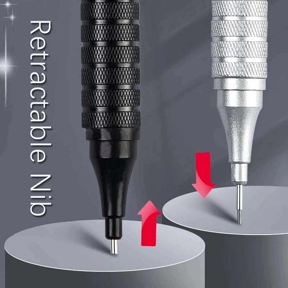 Hochwertiges Metall-Druckbleistift-Set, 0,5 0,7 mm Druckbleistift, geeignet zum Zeichnen, Büro