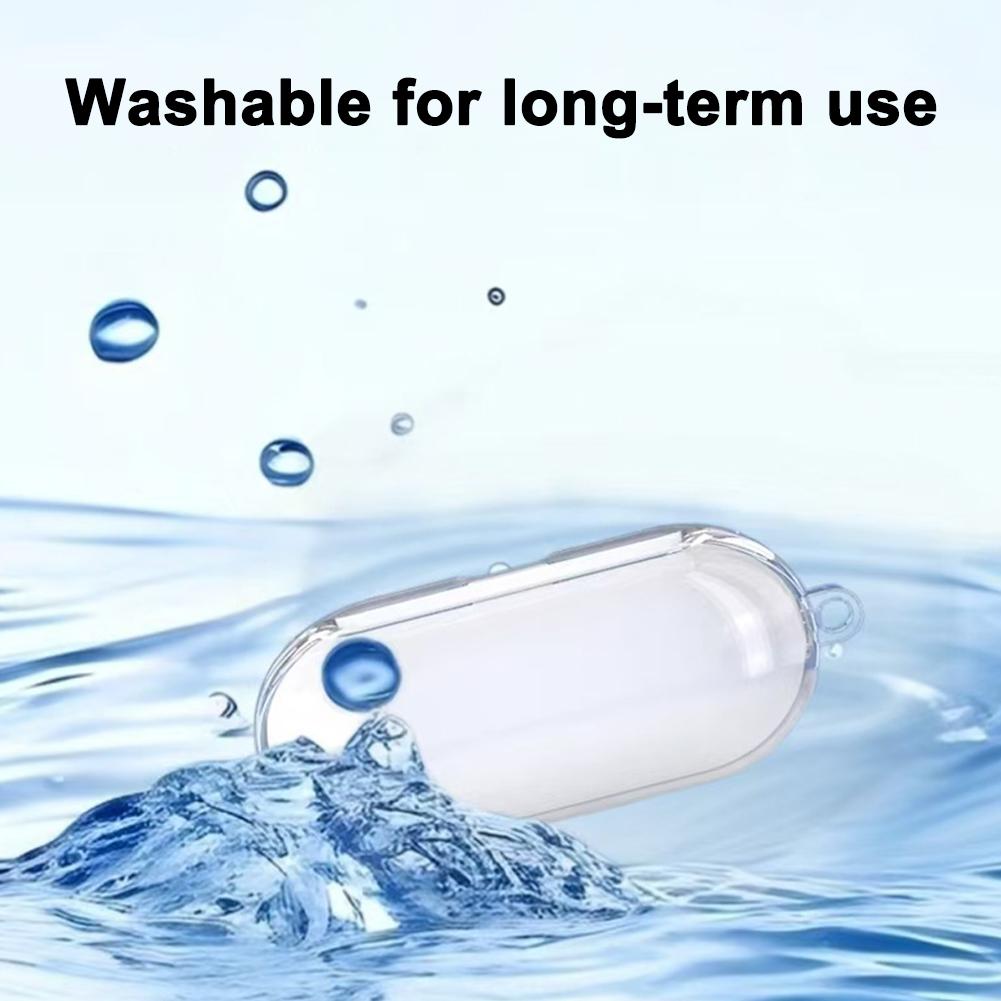 Transparent Case For Sony WF-C510 Case Cover Clear with Earbuds Case Protective Carabiner TPU S U8E1