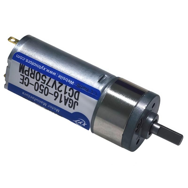 1PC DC 6V 12V Gear Motor 12-923RPM CW CCW Speed Reduction Gearbox Motor JGA16-050 Electric Engine DIY Accessories Car Boat Model