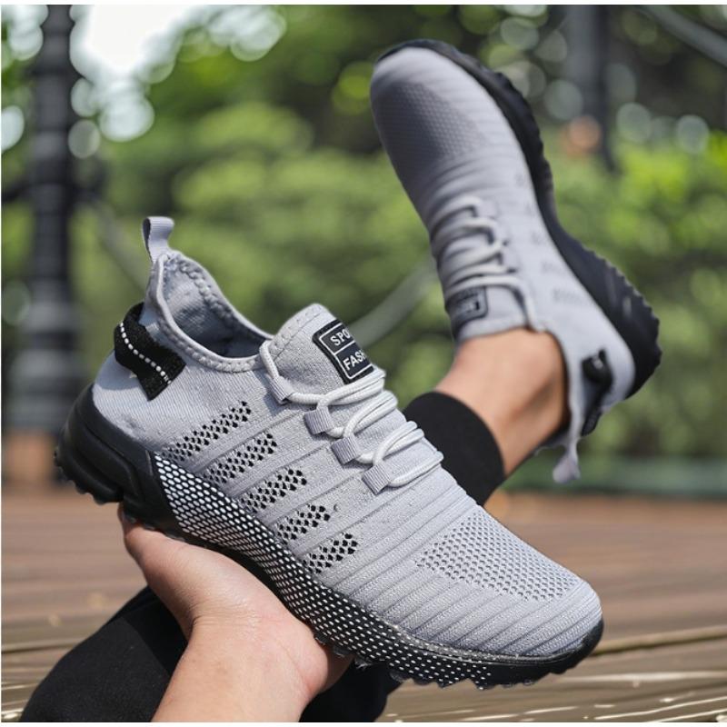 Neue Leichte Herren Freizeitschuhe Street Fashion Design Outdoor Abenteuer Sneaker Moderner Look Rutschfest Schnürschuhe