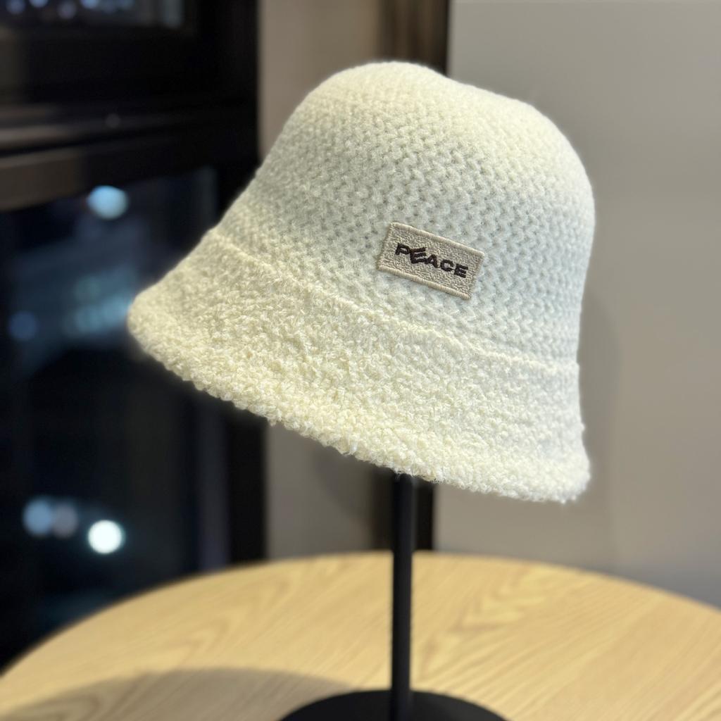 New Large-head Circumference Fisherman Hat for Women, Makes the Face Look Smaller, Plush and Thickened for Autumn and Winter, Warm and Windproof,