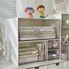 Boîte de Rangement de Bureau Tiroir Transparent Organisateur de Papeterie et de Cosmétiques Porte-Stylo Étudiant Divers Rangement Bureau Étagère
