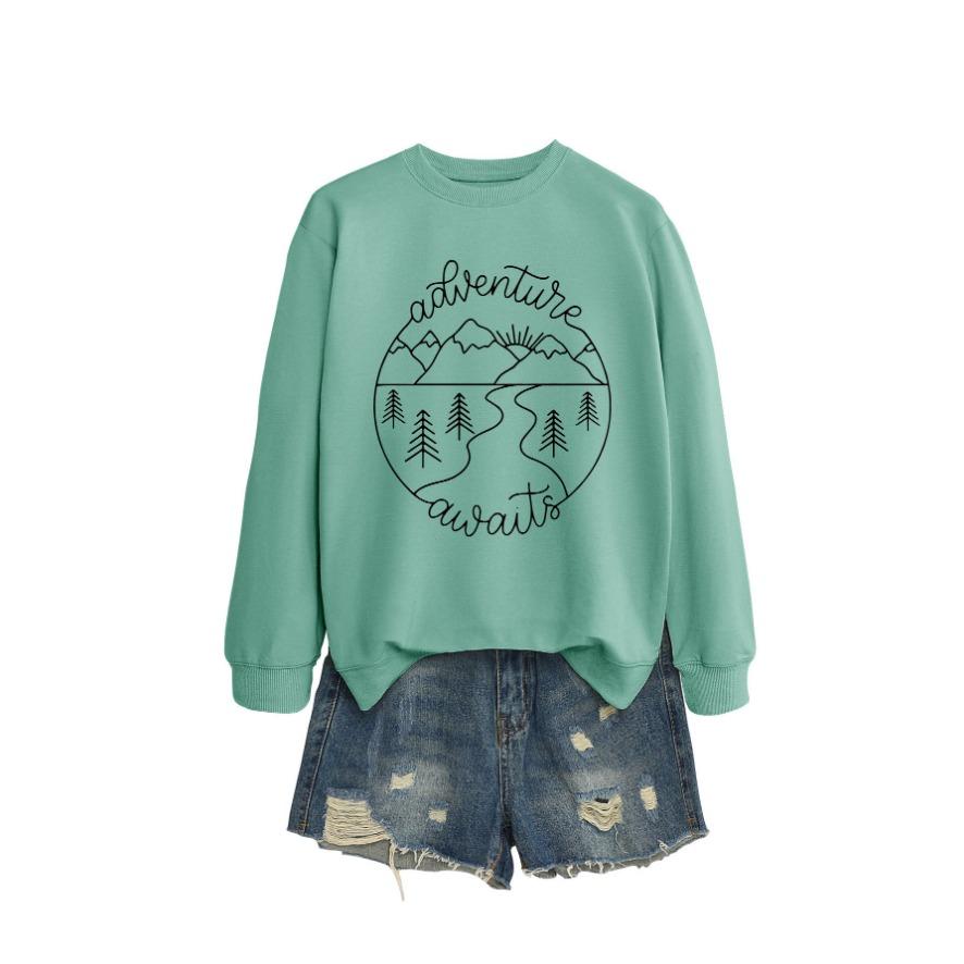 Nová kreativní módní mikina podzimní dámská mikina podzimní a zimní dámská zesílená mikina zimní mikina velké velikosti