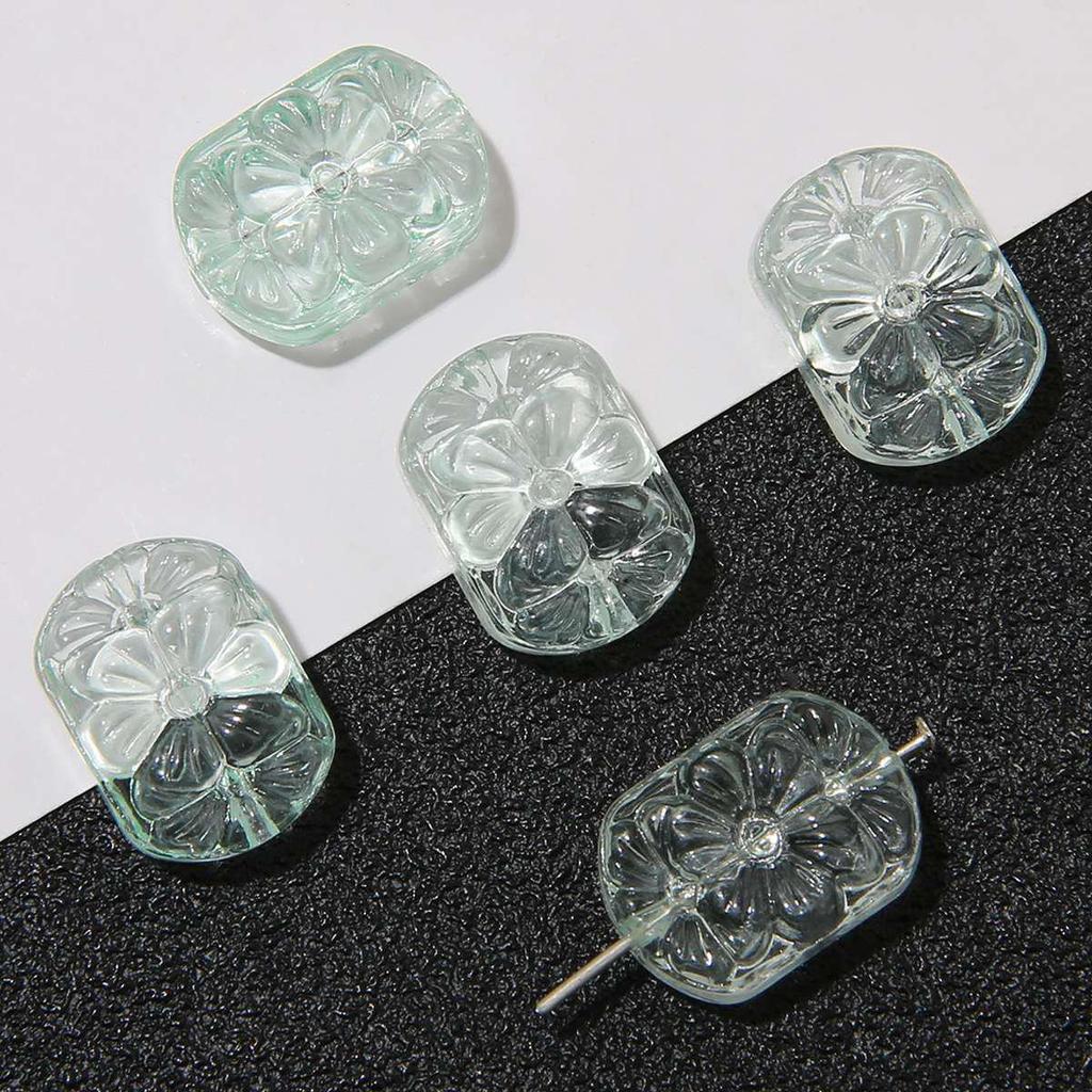 Handmade Glass Flower Beads Bracelet & Necklace Supplies